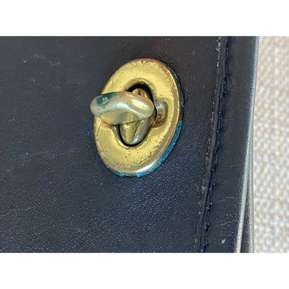 COACH Vintage Luxury Black Small Pocket Purse Shoulder Handbag - Picture 9 of 16